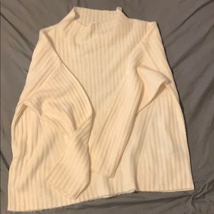 Off white mock turtle neck